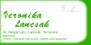 veronika lancsak business card